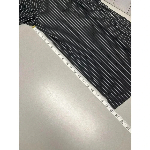 KAILEIGH WOMENS SIZE 3XL BLACK PINSTRIPE 1 PIECE JUMPSUIT POCKETS NWT - Picture 6 of 6